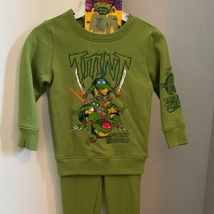 Ninja turtles matching set boys 4t